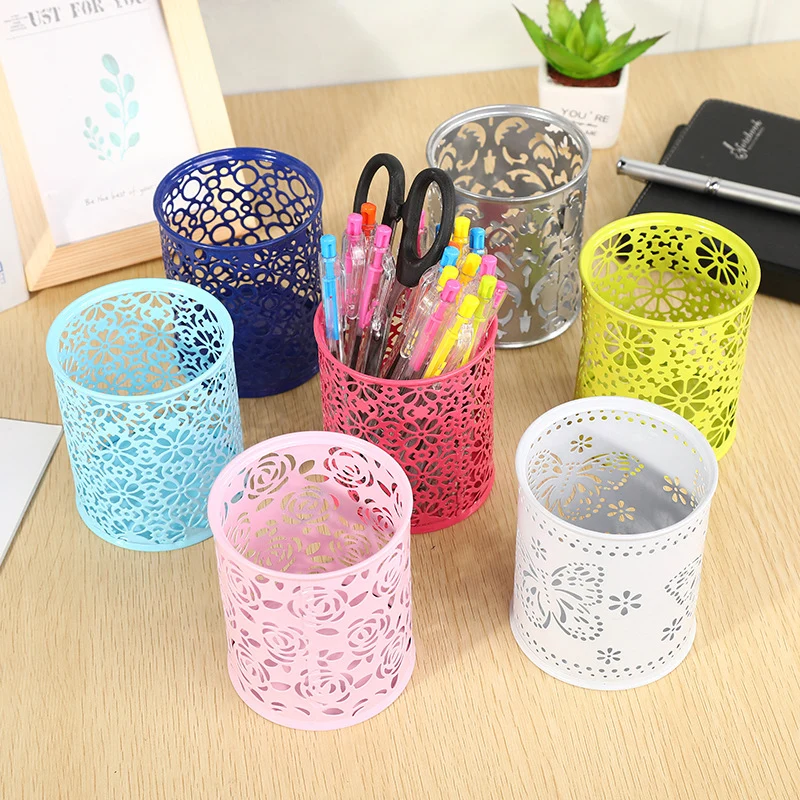 Floral Patterned Metal Pen Holder Stornfield