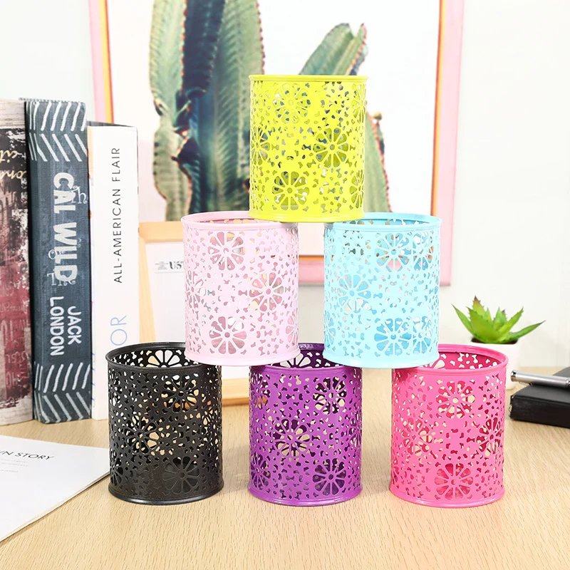 Floral Patterned Metal Desk Organizer Stornfield