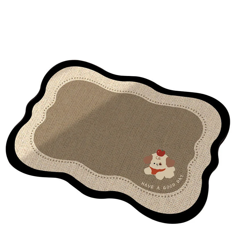 Cartoon Dog-Themed Decorative Bath Mat Stornfield