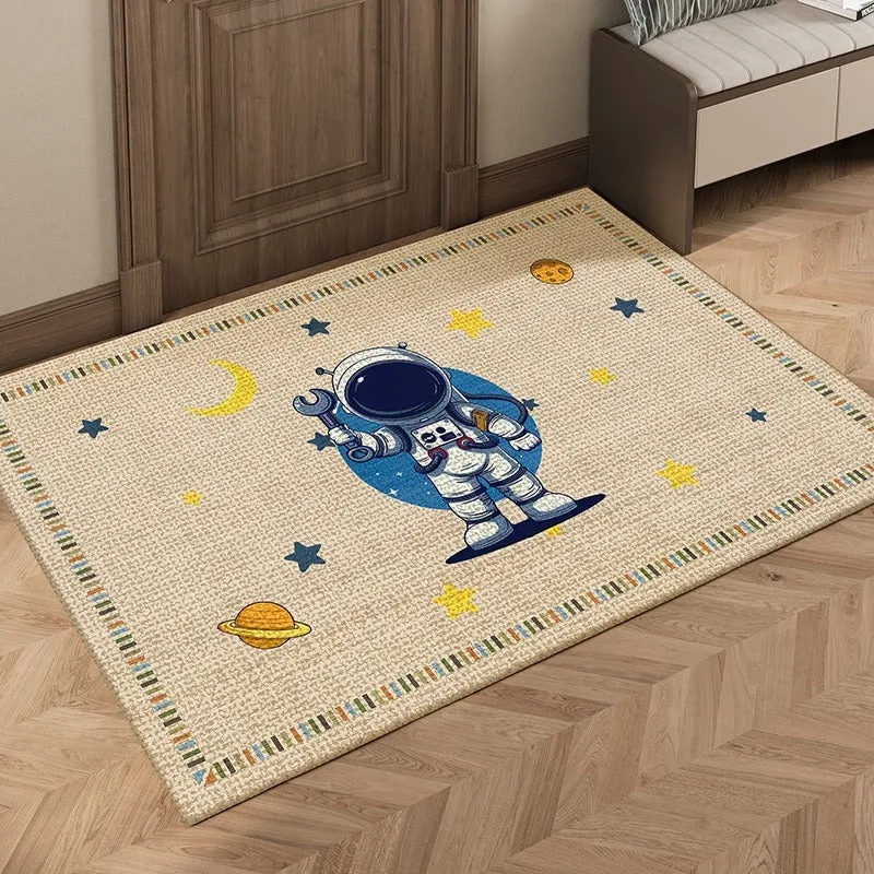 Astronaut-Themed Decorative Area Rug Stornfield