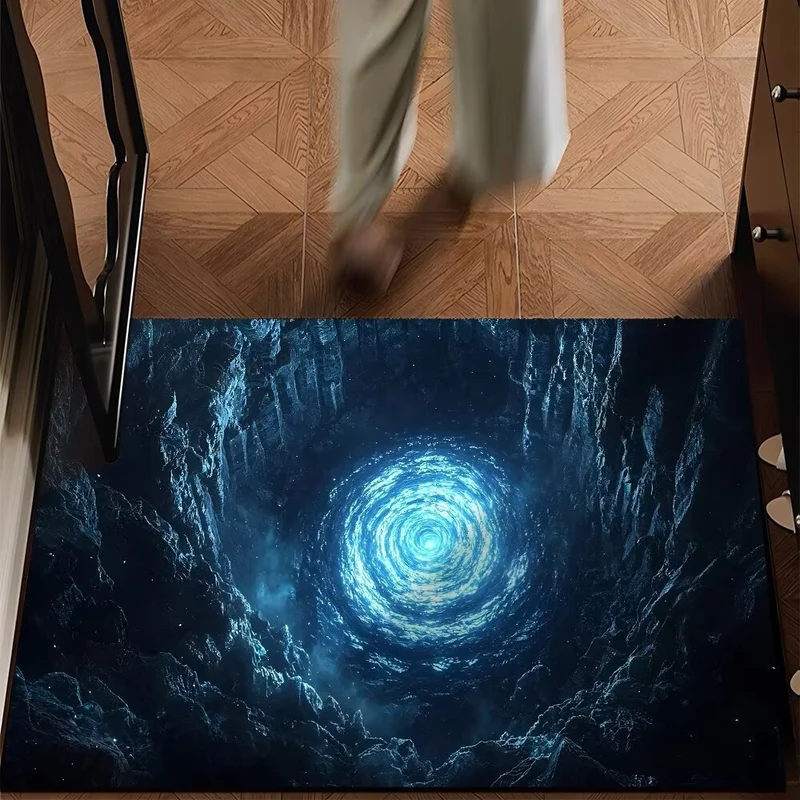 Artistic Water Ripple Print Area Mat Stornfield