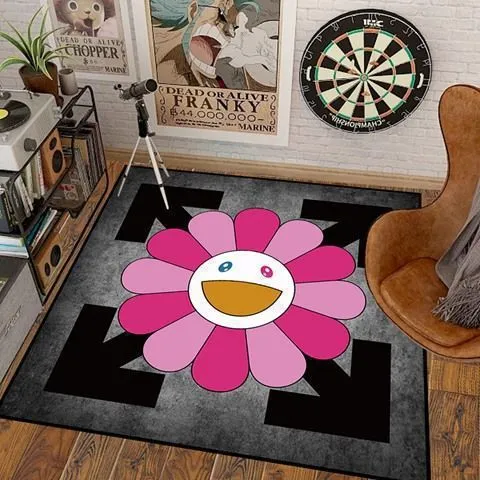 Artistic Flower Shaped Area Rug Stornfield