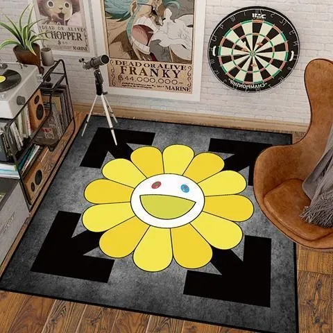 Artistic Flower Shaped Area Rug Stornfield