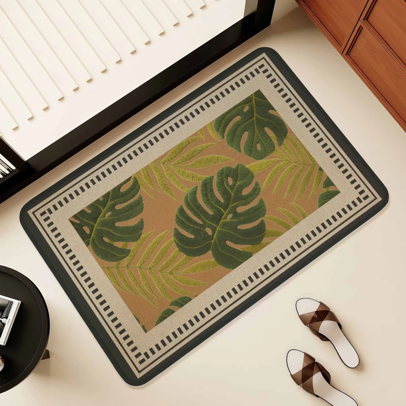 Artistic Floral Design Area Mat Stornfield