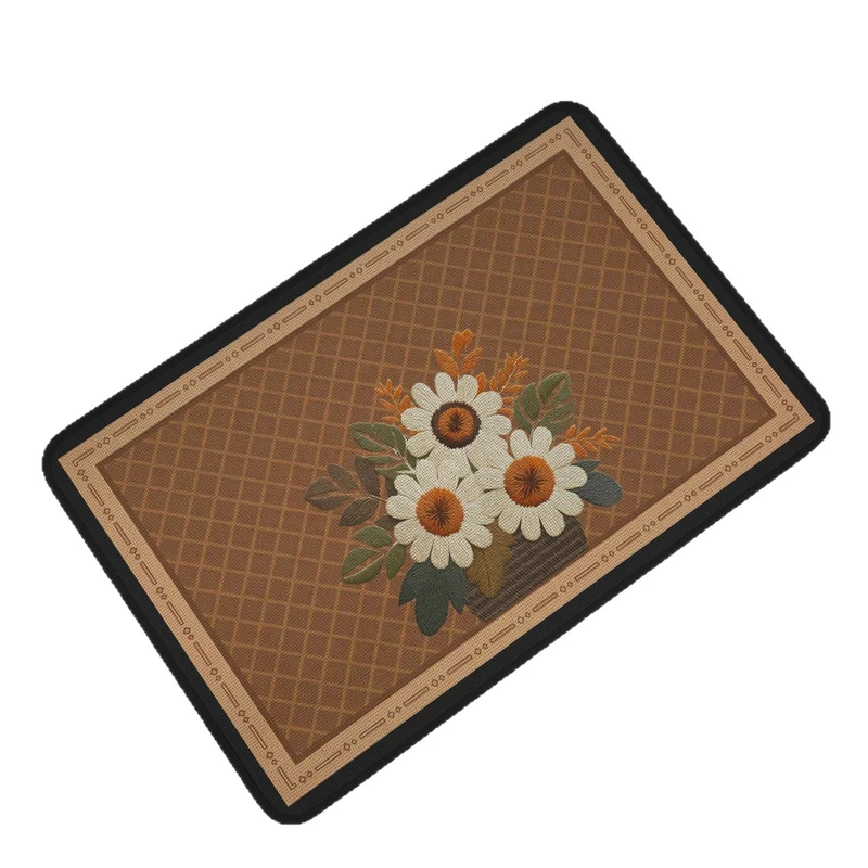 Artistic Floral Design Area Mat Stornfield
