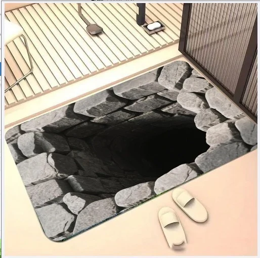 Artistic 3D Cave Scene Area Mat Stornfield