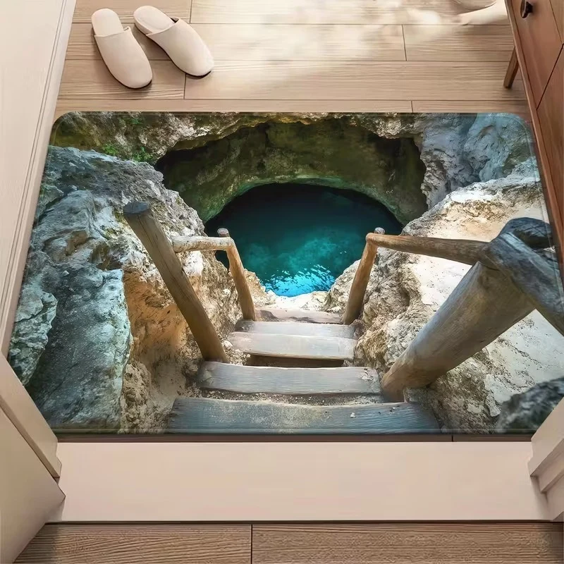 Artistic 3D Cave Scene Area Mat Stornfield