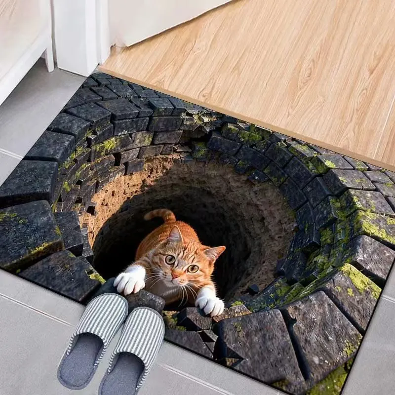 Anti-Slip Funny Cat Themed Doormat Stornfield