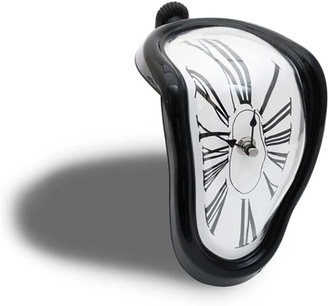 Schmelzende Uhr - Surrealistische Dali-Stil Tischuhr - Deko-Highlight