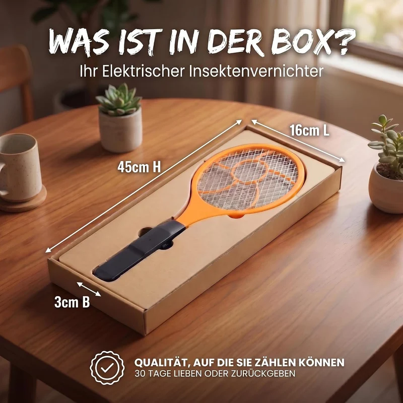 Elektrische Fliegenklatsche - Mücken- & Insektenvernichter