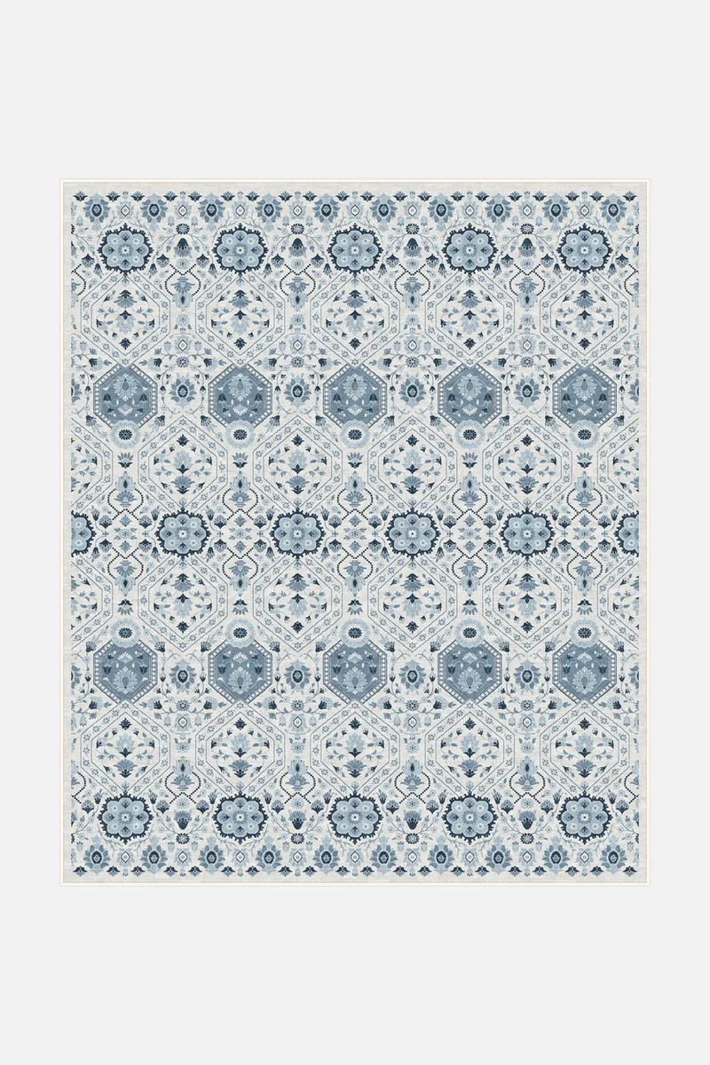 Hangi Blau Teppich