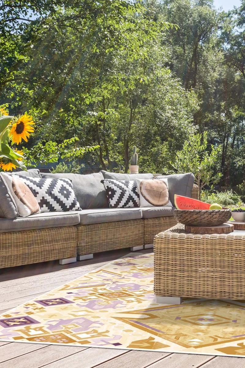 Outdoor Oase Lavendel Teppich