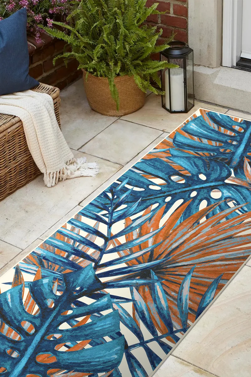 Outdoor Palme Papagei Teppich