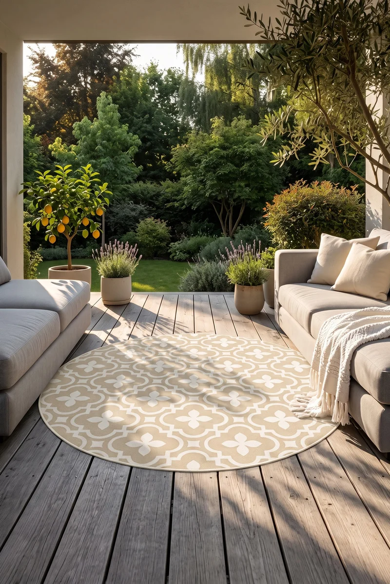 Outdoor Irene Creme Teppich
