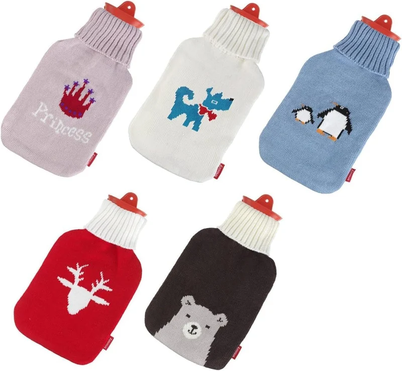 Snoozy 2L Wärmflasche mit Merry Christmas Bezug - Kuschelig & Warm