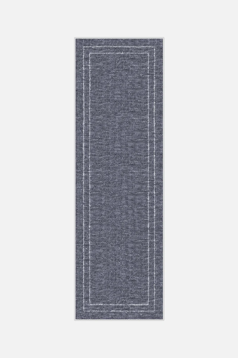 Jute-Haptik Nahla Saphir Teppich