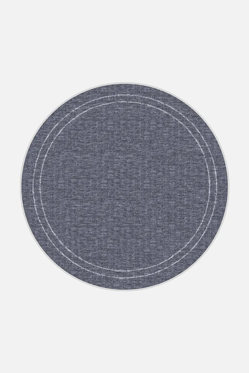 Jute-Haptik Nahla Saphir Teppich