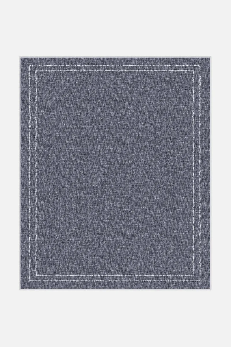 Jute-Haptik Nahla Saphir Teppich