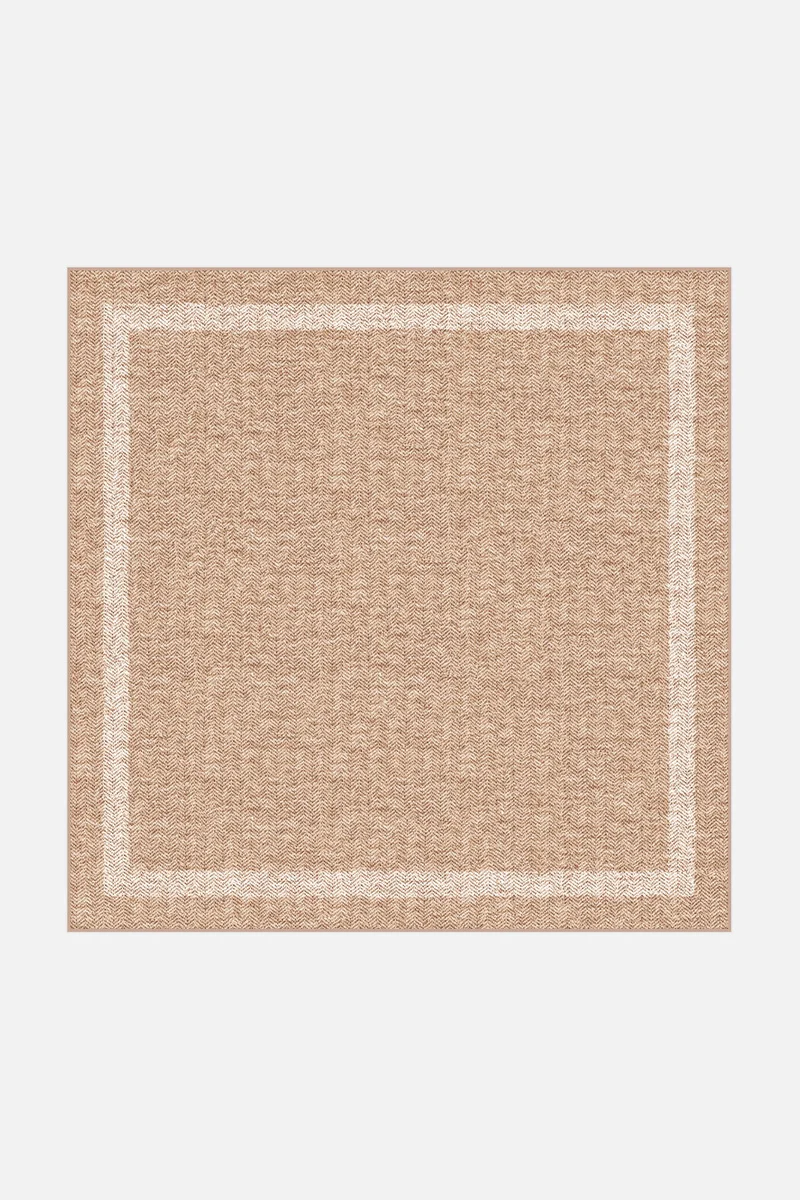 Jute-Haptik Ava Crema Teppich