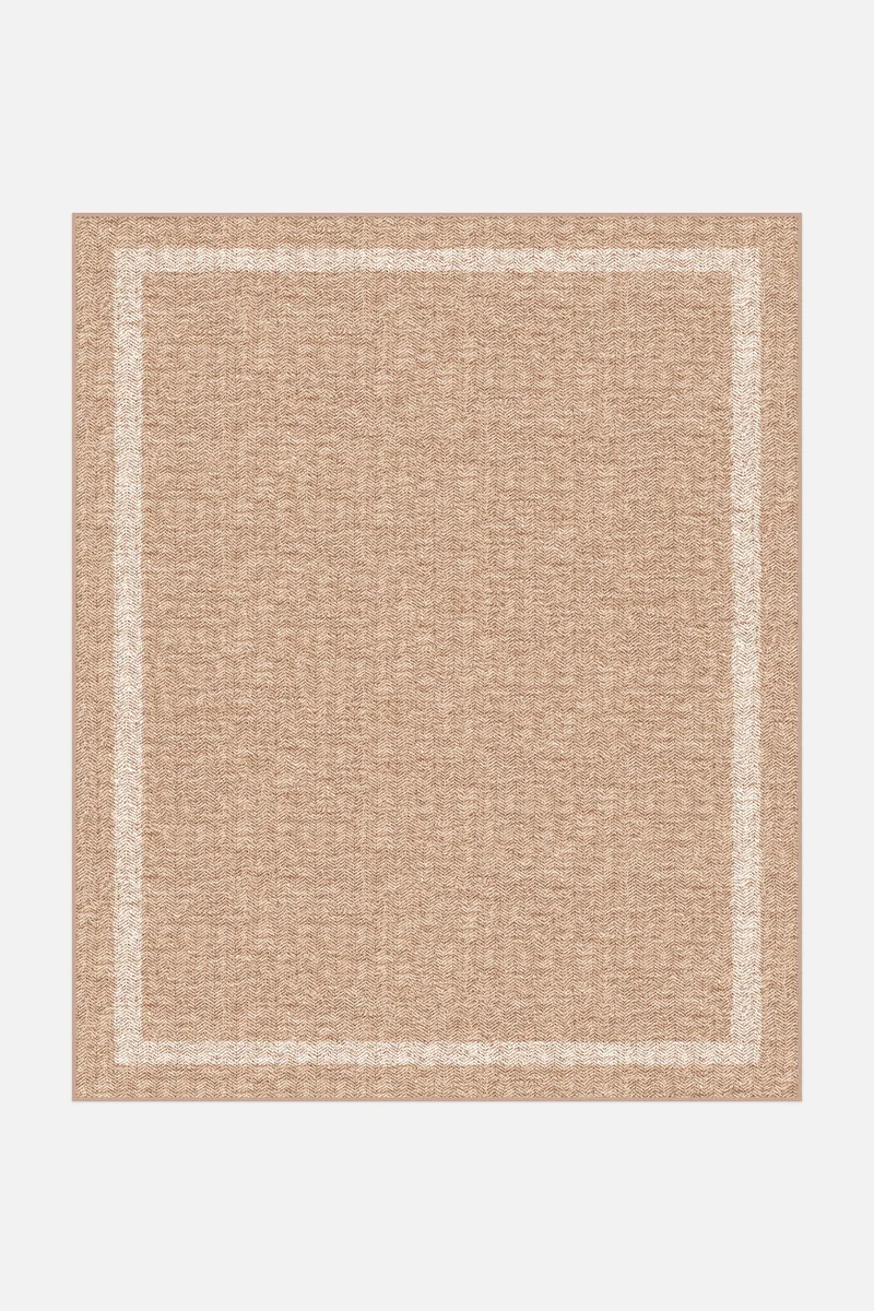 Jute-Haptik Ava Crema Teppich