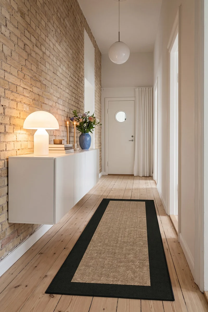Jute-Haptik Alisa Espresso Teppich