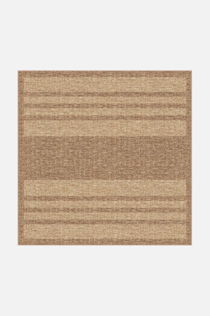 Jute-Haptik Talia Latte Teppich