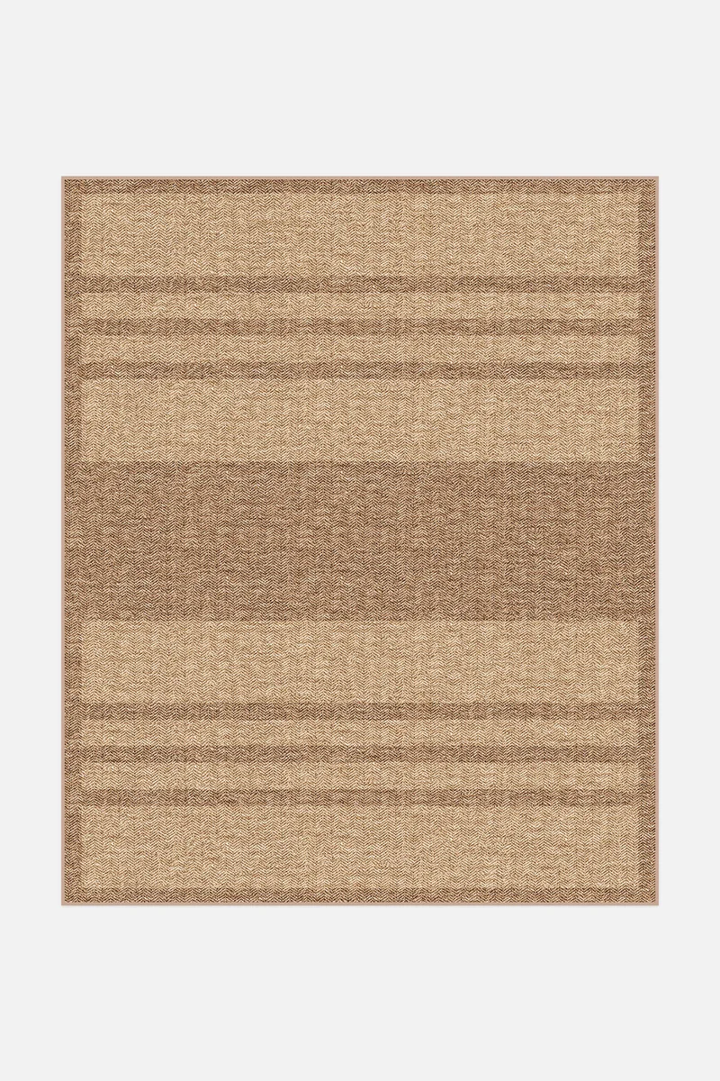 Jute-Haptik Talia Latte Teppich