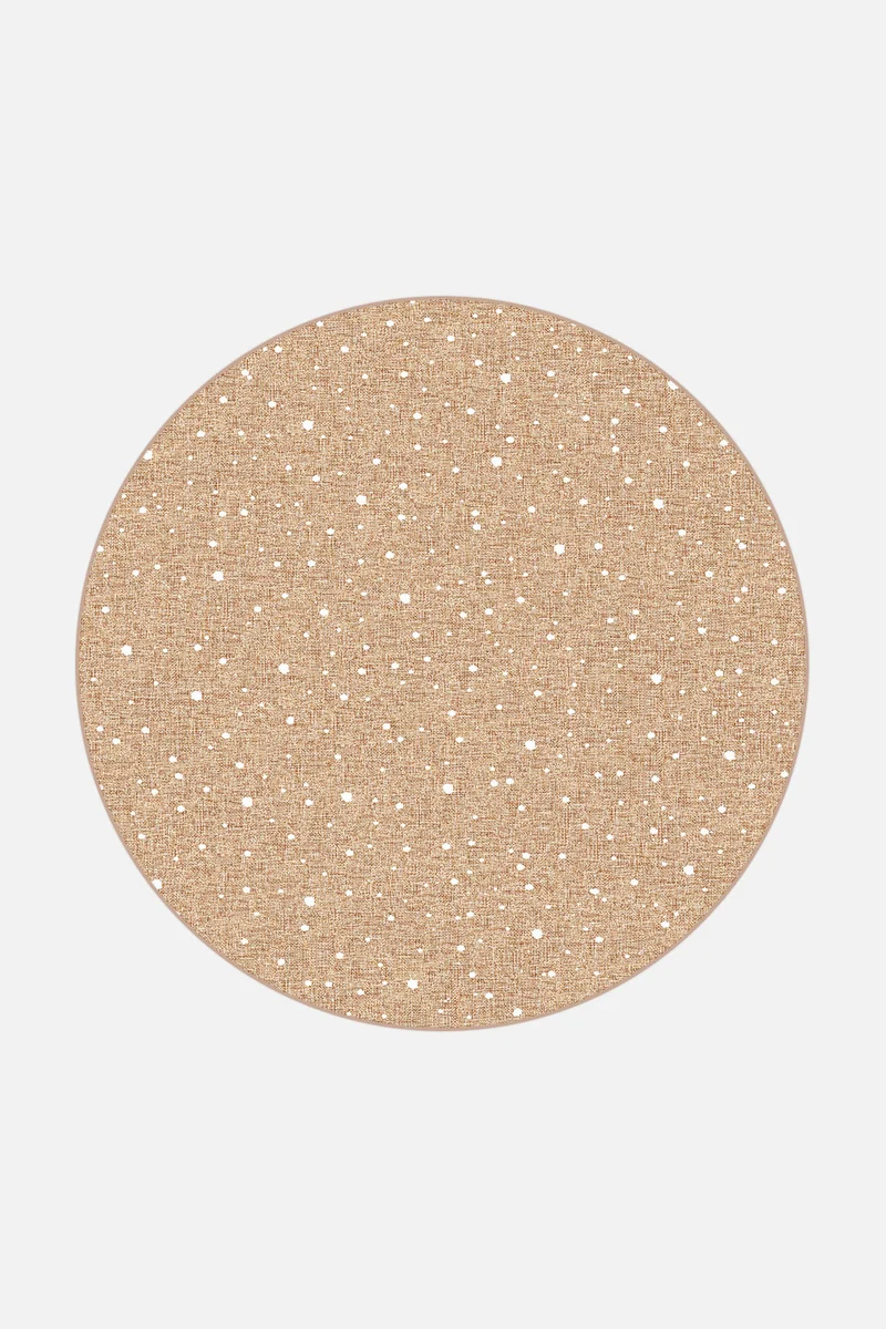 Jute-Haptik Stella Milchkaffee Teppich