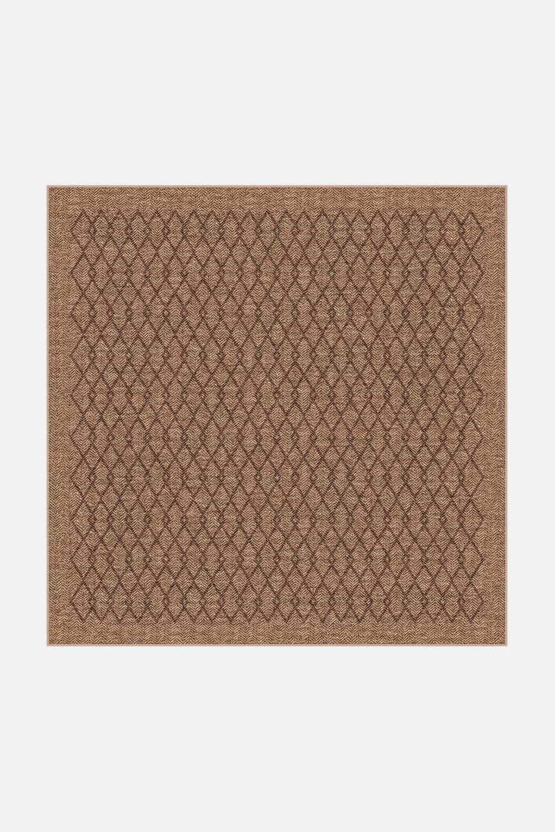 Jute-Haptik Maddie Mokka Teppich