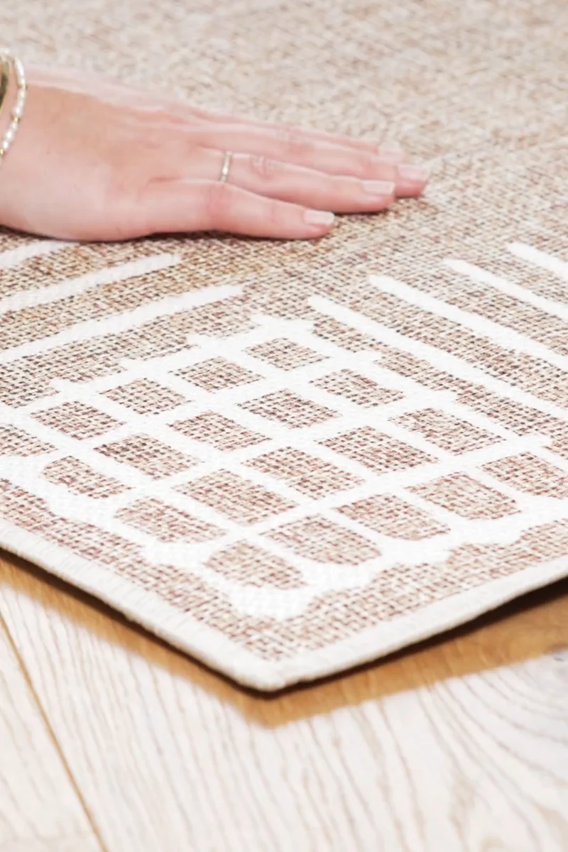 Jute-Haptik Liara Eiche Teppich