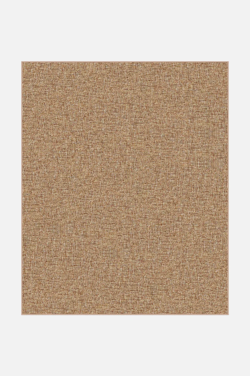 Jute-Haptik Giorgia Kastanie Teppich