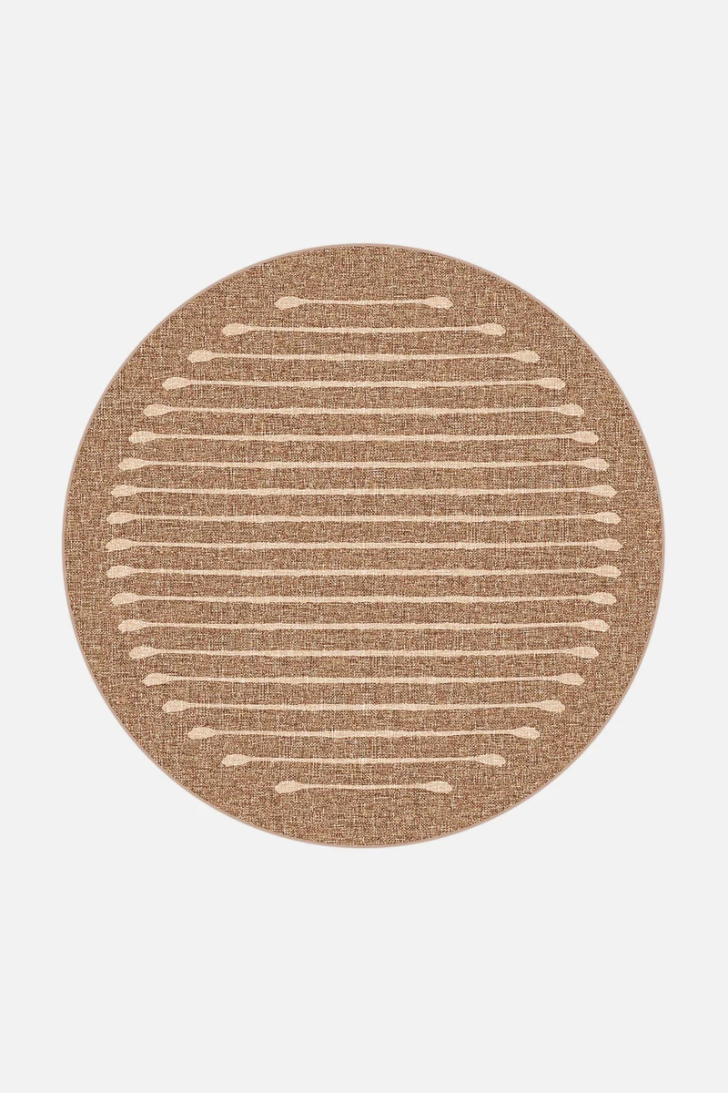 Jute-Haptik Felia Eiche Teppich