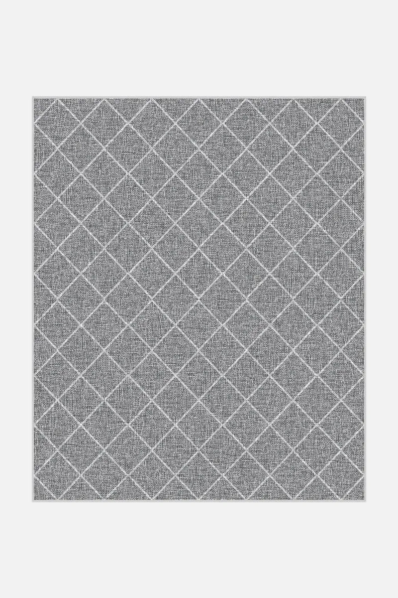 Jute-Haptik Amy Platingrau Teppich