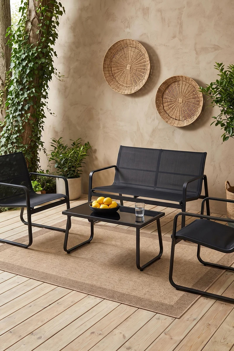 Jute-Haptik Alisa Crema Teppich