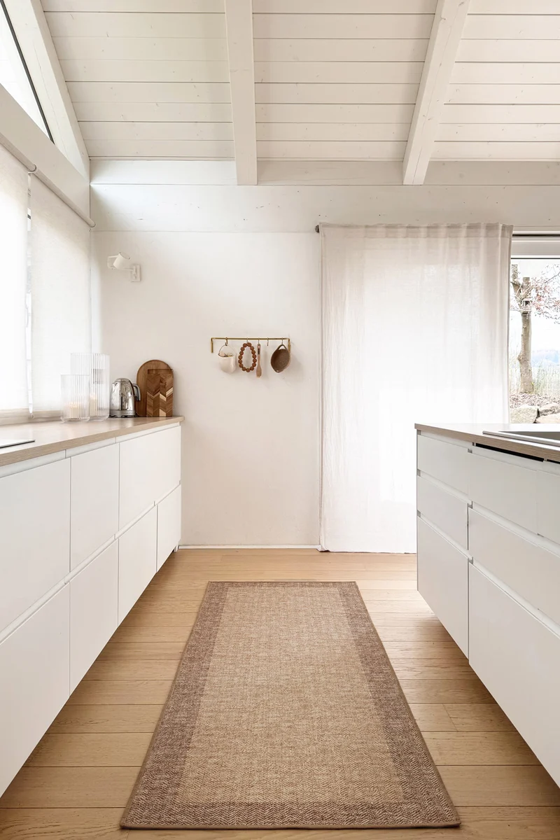 Jute-Haptik Alisa Crema Teppich
