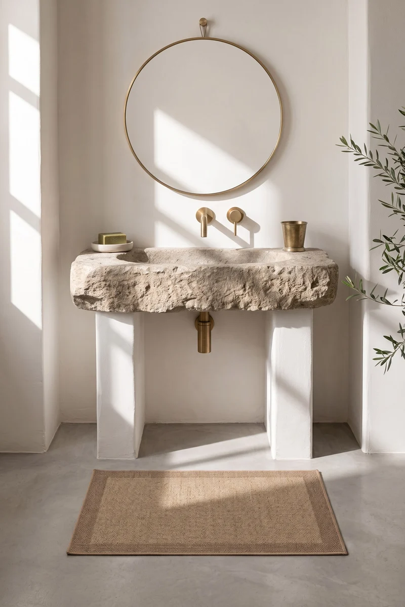 Jute-Haptik Alisa Crema Teppich