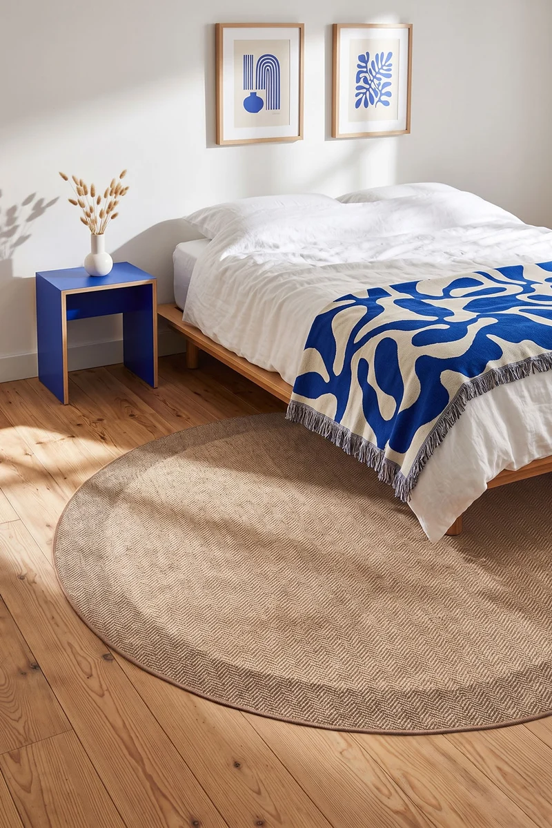 Jute-Haptik Alisa Crema Teppich