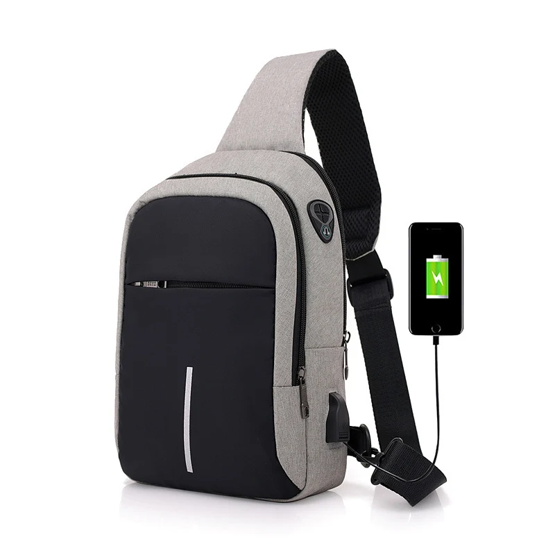 Moderne USB-Lade-Schultertasche Karnz