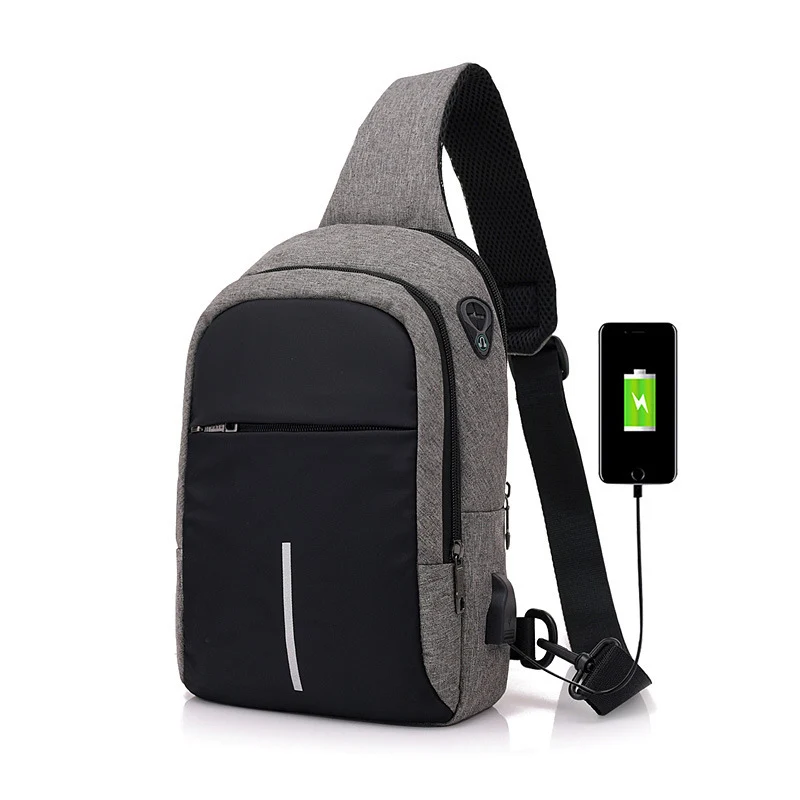 Moderne USB-Lade-Schultertasche Karnz