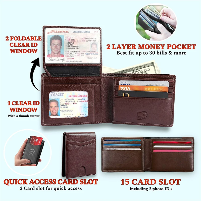 Modern Slim Leather Card Case Stornfield