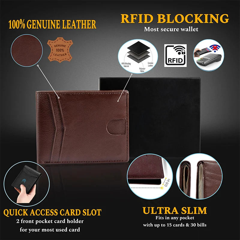 Modern Slim Leather Card Case Stornfield