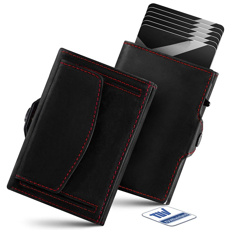 Elegant Leather Cardholder with RFID Protection Stornfield