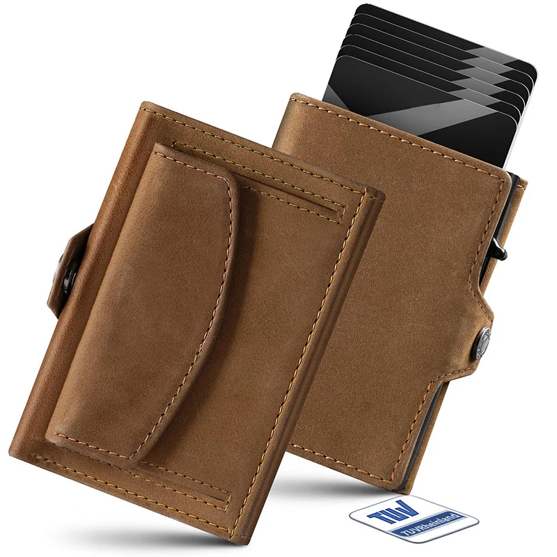 Elegant Leather Cardholder with RFID Protection Stornfield