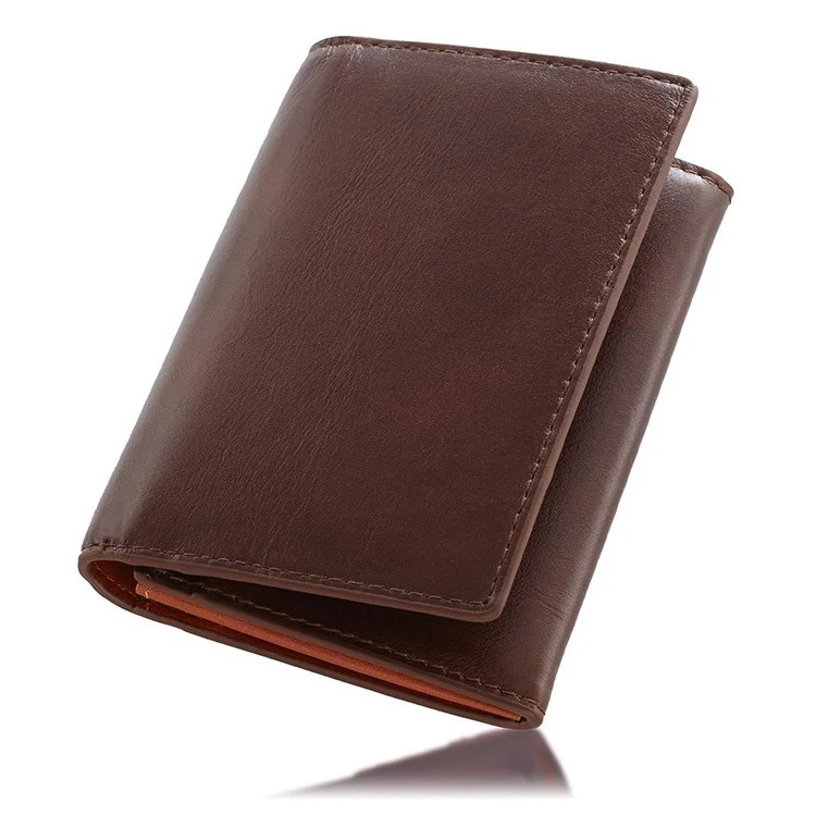 Elegant Bi-Fold Leather Wallet with Card Slots Stornfield