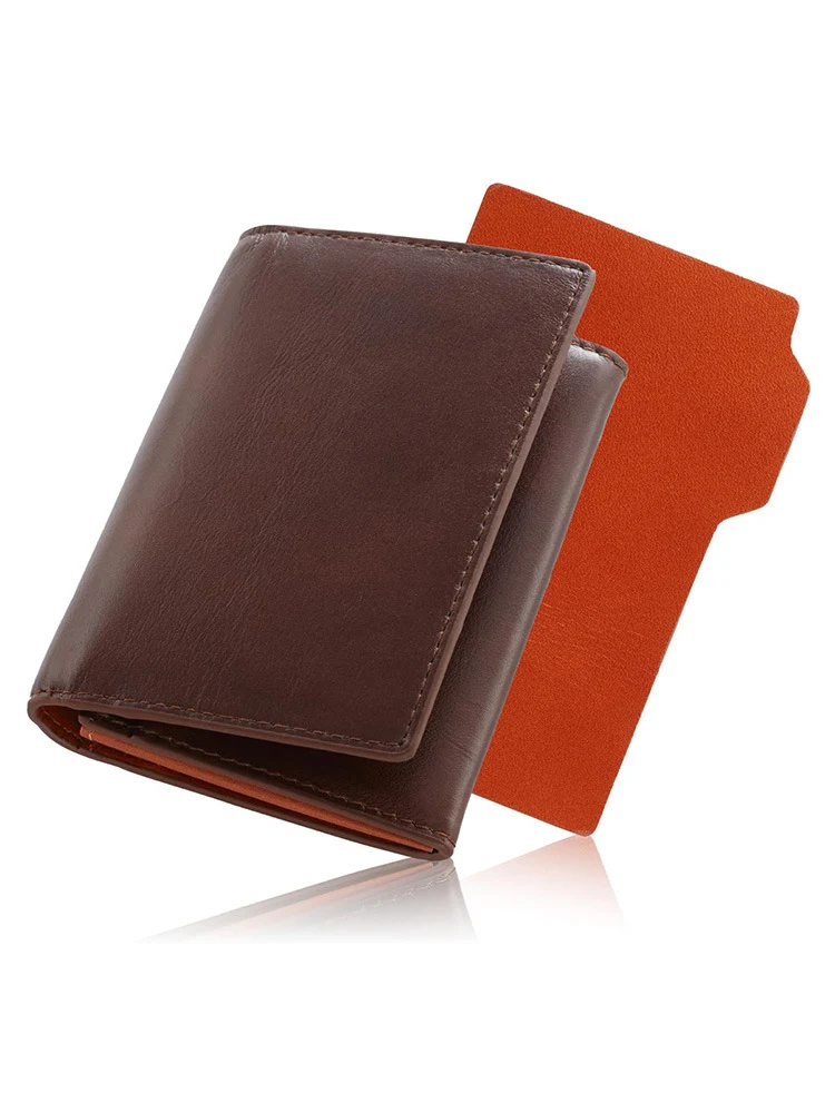Elegant Bi-Fold Leather Wallet with Card Slots Stornfield