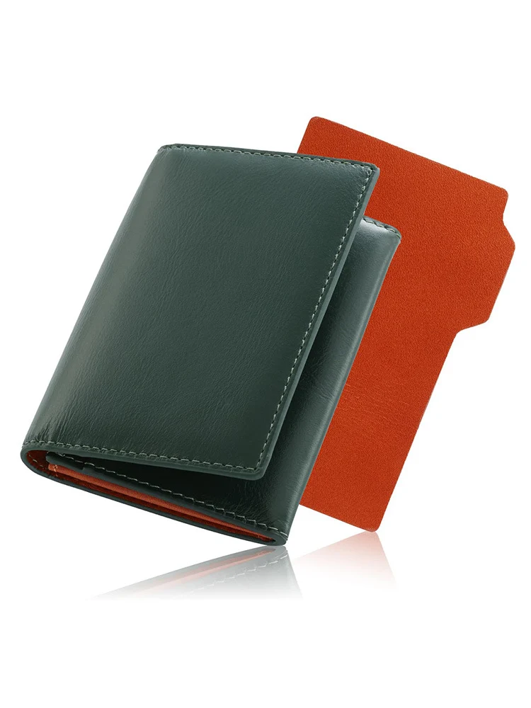 Elegant Bi-Fold Leather Wallet with Card Slots Stornfield