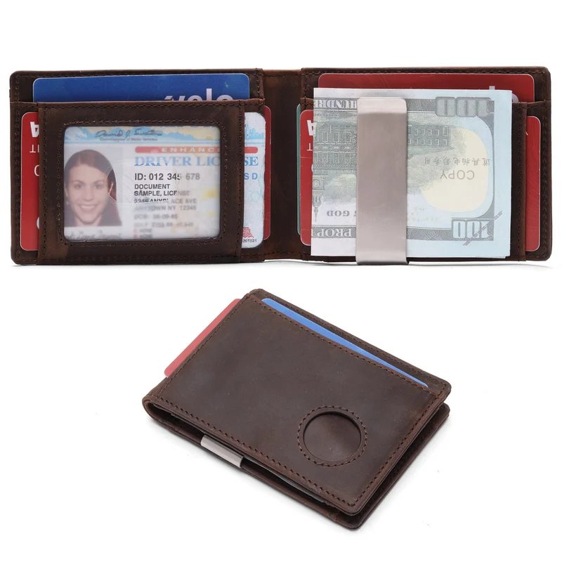 Compact RFID-Blocking Leather Wallet Stornfield
