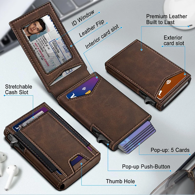 Compact Multi-Function Leather Wallet Stornfield