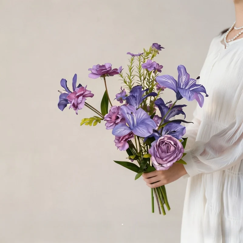 Elegante Faux-Blumenstraußanordnung