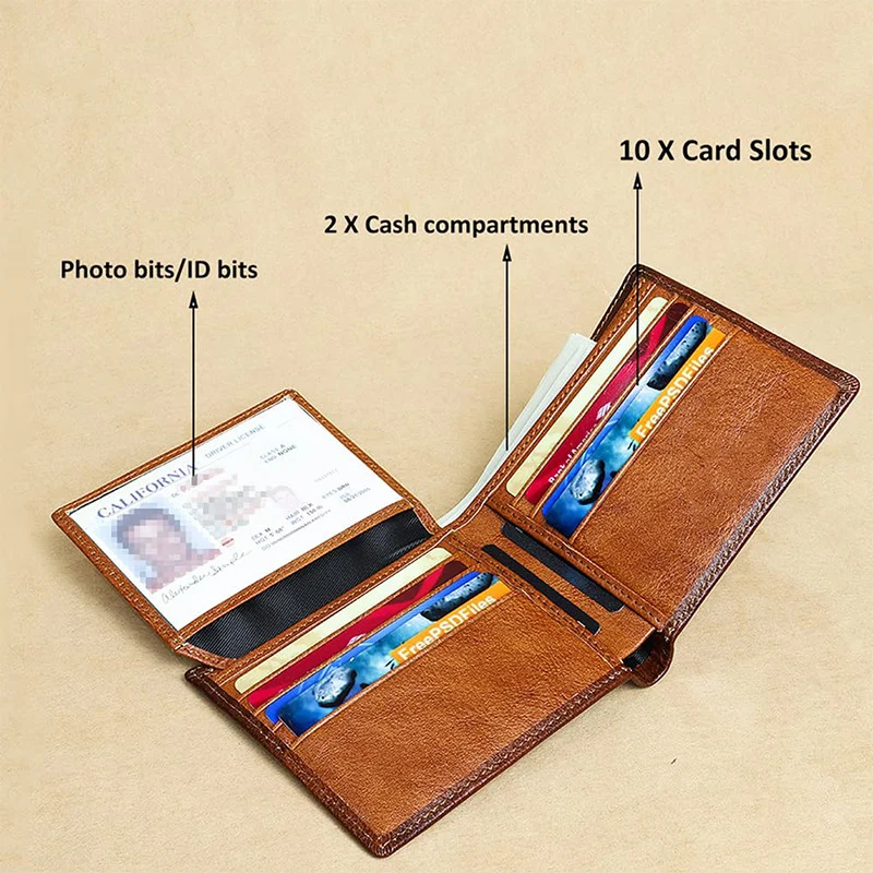 Classic Tri-Fold Leather Wallet Stornfield